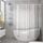AooHome Transparente Duschvorhang-Liner, Eva extra langer Duschvorhang mit Haken, Bodenmagneten, wasserdicht, schwer, rostfreie Ösen, 183 x 198 cm