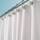 mDesign Luxus Duschvorhang Baumwollmischgewebe – mit 183 x 183 cm ideal als Badewannenvorhang – Textil-Duschvorhang mit 3D-Muster – weiß