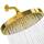 SparkPod Duschkopf – Hochdruckregen – Luxuriöser moderner Look – werkzeuglose 1-Minuten-Installation – der perfekte verstellbare Ersatz für Ihr Badezimmer Duschköpfe (20,3 cm kreisförmig, Gold)