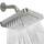 SparkPod Fixed Shower Head - High Pressure Rain - Luxury Modern Look - Easy Tool Free Installation - The Perfect Adjustable Replacement (Brushed Nickel, 15cm Square)
