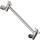 BRIGHT SHOWERS Verlängerungsarm aus Messing für Regen- und Handbrausen, 25-cm-Universal-Duscharmverlängerung, höhen- und winkelverstellbar, gebürstetes Nickel