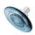 Speakman S-4000 Reaction 1-Spray 14 cm RainCan 2,5 GPM Duschkopf, Kunststoff und Chrom, Blau (Dusk Blue), 2.5 GPM
