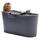 HelloBath® Mobile Badewanne XL 122x56x64 cm für Erwachsene | Tragbare Sitzbadewanne mit Abdeckhaube, Ablage, Seifenkorb & Ablaufschlauch | Badewanne für Dusche & Outdoor | Dunkelgrau