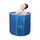 Sinbide Badewanne Tragbare faltbare Kinderbadewanne Wanne für Erwachsene und Kinder Geeignet für Saunaduschen und Eisbäder Freistehende Badewanne Installationsfrei 65x65x70 cm（LxBxH) (Marineblau)
