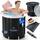 Ritualice® Premium Eisbad XL (80 cm Ø) TESTSIEGER - Eistonne Set mit Deckel und Stoffbezug - Eisbaden ideal für Kryotherapie und Regeneration - Eisfass mit 5-Facher Isolierung