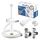 Bidet Handbrause mit Schlauch, SonTiy 7.9" Messing WC handbrause bidet mit Einstellbarem Druck G1/2" & G3/8" Umschaltventil für WC Dusche, Persönliche Hygiene Windel Dusche Tierbad, Weiß