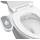 Greenco GRC2189 Bidet-Aufsatz für WC-Wassersprüher für WC-Sitz, elektrisches Bidet mit verstellbarem Frischwasserstrahlstrahl, weiß, 1 Stück
