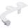 Brondell SS-250 SimpleSpa Thinline Essential Bidet-Aufsatz für WC-Sitze mit einstellbarem Wasserdruck, seitliche Armsteuerung, dünnes Profil, silberner Knopf (Doppeldüse)