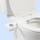 TUSHY Fresh Bidet: Ultra Slim WC-Sitzaufsatz (nicht elektrisch, selbstreinigend, hygienische Düse), einfache DIY-Installation < 10 Min | Einstellbare Wasserdruckkontrolle, silberner Knopf