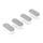 LUXE Bidet Toilet seat Bumper kit Stoßstangenset für WC-Sitz, ABS, Weiß