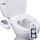 Hibbent Bidet-Aufsatz für Toilette mit selbstreinigender Doppeldüse, Heiß- und Kaltwasserspray, nicht elektrisch, mechanischer Toilettensitz, Bidet für hintere oder weibliche Waschung, desinfizierend