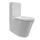 Bernstein Stand-WC mit Spülkasten CT1099, Stand-WC aus Keramik in Weiß - inkl. WC-Deckel aus Duroplast mit Absenkautomatik - Wasseranschluss oben