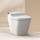 VOVO STYLEMENT TCB-090SA (Floor Drain) Intelligente Bidet-Toilette, einteilige Toilette mit automatischer Doppelspülung, beheiztem Sitz, warmem Wasser und trocke, aus Korea. (TCB-090SA (Floor Drain))