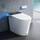 HOROW Artistic Bidet-Toilette, intelligente Toilette mit ADA-Stuhlhöhe, MAP 1000 g, kraftvolle Spülung, Deckel mit automatischem Öffnen/Schließen, sofortiges warmes Wasser, länglicher beheizter Sitz