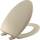 Bemis 1500EC 006 WC-Sitz mit Easy Clean & Change Scharnieren, längliches, langlebiges emailliertes Holz, Knochen, 1 Packung