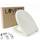 LUVETT® C770 Toilettendeckel mit Absenkautomatik Oval Weiß - SoftClose Klodeckel Abnehmbar - Klobrille aus Antibakteriellem Duroplast - WC Sitz 3in1 Befestigung Inkl. - Toilettensitz Made in EU