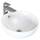 VILSTEIN® Keramik Waschbecken Oval [44CM] - Aufsatzwaschbecken Oval - Waschbecken Rund für Badezimmer & Gäste WC - Aufsatzwaschbecken Rund mit Überlauf - Handwaschbecken für Waschtisch - Bathroom Sink