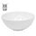 ECD Germany Waschbecken Waschtisch Ø 320x135 mm aus Keramik Weiß inkl. Ablaufgarnitur für Waschbecken ohne Überlauf Aufsatzbecken Aufsatzwaschbecken Aufsatzwaschtisch Waschschale Spülbecken Becken