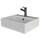 VILSTEIN® Keramik Waschbecken Eckig [59x46x16CM] - Hänge - & Aufsatzwaschbecken Eckig für Badezimmer & Gäste WC - Waschbecken Aufsatz - Handwaschbecken für Waschtisch - Bathroom Sink (Weiß)