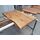 Waschtischplatte Eiche massiv Baumkante geölt Waschtisch Holz (70 x 45 cm)