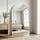 BEAUTYPEAK Bogen Wandspiegel mit Weiß, 120x80 cm Bruchsichere Aluminiumlegierung Rahmen Badspiegel, Kann an die Wand Gelehnt oder Aufgehängt Werden, Standspiegel für Schlafzimmer, Bad und Toiletten