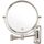 ALHAKIN Wandmontierter Make-up-Spiegel, 10-fache Vergrößerung, 20,3 cm, doppelseitig, schwenkbar, ausziehbar, Badezimmerspiegel, Nickel-Finish