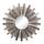 Stonebriar Large Round 31.3" Wooden Sunburst Hanging Wall Mirror with Attached Hanging Bracket