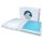 Bluewave Bedding Kissen, schmal, superdünn, mit Gel-Infused Memory Foam Kissen Ultra Slim (Plush) blau