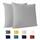 Kissenbezug 65 x 65 cm (Set mit 2) - 100% Jersey Baumwolle 150 g/qm Kissenbezüge -Grau - Für Kissen 65 x 65 cm - Kissenhülle - Kissenbezug - Resistent und Hypoallergen - Dreamzie