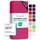 Jacobson Jersey Spannbettlaken Spannbetttuch Baumwolle Bettlaken (Topper 140-160x200 cm, Pink)
