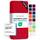 Jacobson Jersey Spannbettlaken Spannbetttuch Baumwolle Bettlaken (Topper 140-160x200 cm, Rot)
