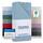 Blumtal® Baumwolle Spannbettlaken 200x200cm Basics Jersey - Bettbezug 200x200 cm - Oeko-TEX zertifiziertes Spannbetttuch - Bettbezug - Leintuch - Dusk Blue