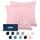 Dreamzie Kissenbezug 60x60 Rosa 2er Set Mikrofaser Oeko-TEX Zertifiziert Kopfkissenbezug 60x60 Weich