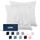 Dreamzie Kissenbezug 60x60 Weiß 2er Set Mikrofaser Oeko-TEX Zertifiziert Kopfkissenbezug 60x60 Weich