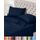 Utopia Bedding 4 Teilige Bettlaken Set 180x200 cm, Marineblau - Polyester Microfaser, Oeko-Tex Zertifiziert, 1 Spannbettlaken 180x200 cm, 1 Bettlaken 270x290 cm und 2 Kissenbezüge 50x75 cm