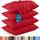 Utopia Bedding Queen-Kissenbezüge – 4er-Pack – Hotelverschluss – weicher, gebürsteter Mikrofaserstoff – schrumpf- und farbecht, Kissenbezüge, Queen-Size, 20 X 30 Inches (rot)