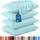 Utopia Bedding Standard-Kissenbezüge – 4er-Pack – Hotelverschluss – weicher, gebürsteter Mikrofaserstoff – schrumpf- und farbecht, Kissenbezüge, Standardgröße 20 X 26 Inches (Spa-Blau)