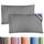 Kissenbezüge 40x80 cm Dunkelgrau im 2er-Pack - Weiche Kopfkissenbezüge aus Mikrofaser - Atmungsaktive, pflegeleichte und knitterfreie Kissenhüllen - Maschinenwaschbar mit Hotelverschluss - Oeko-TEX