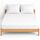 NIYS Luxury Bedding Spannbettlaken aus feinster 100 % ägyptischer Baumwolle, 25 cm, in 15 Farben (Weiß, Super-Kingsize-Bett und Kissenbezüge)