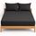 NIYS Luxury Bedding Spannbettlaken aus feinster 100 % ägyptischer Baumwolle, 25 cm, in 15 Farben (Anthrazit, Kingsize-Bett und Kissenbezüge)