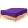 Spannbettlaken, feinste 100 % ägyptische Baumwolle, 23 cm, Purple/Aubergine, King Size