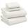 RUVANTI Bettlaken-Set aus 100% Baumwolle, atmungsaktive Perkal-Webart, 40,6 cm Tiefe Taschen, Hotelstandard, angenehm kühl, langlebig, einfarbig, Doppelbett, 4-teilig, Elfenbein