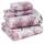RUVANTI Bettwäsche aus 100% Baumwolle, 4-teiliges Bettwäscheset, rosa Blumendruck, King-Size-Bettwäsche, weich, atmungsaktiv, Tiefe Taschen, 1 Spannbettlaken, 2 Kissenbezüge.