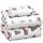 RUVANTI 100% Baumwolle, 4-teiliges Flanell-Bettlaken, Queen-Size, Tiefe Tasche, warm, super weich, atmungsaktiv, feuchtigkeitsableitend, Spannbetttuch, 2 Kissenbezüge – Jingle Bell