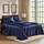 Satin Sheets Queen [4-teilig, Mitternachtsblau] Hotel-Luxus-Bettwäsche-Set, seidig, extra weiches 1800 Mikrofaser, knitterfrei, farbecht, schmutzabweisend, tiefes Spannbetttuch, Bettlaken