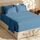 Hearth & Harbor 6 Piece Bed Sheet Set Extra Deep Pocket, Fits Mattress from 18-24 inces Depth, King, Blue Heaven