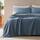 SLEEP ZONE Superweiches, kühlendes Queen-Bettwäsche-Set, 4-teilig, pflegeleichtes Spannbettlaken- und Kissenbezug-Set, knitterfrei, lichtbeständig, Tiefe Tasche 40,6 cm (Flint Blue, Queen)
