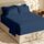 Hearth & Harbor 4 Piece Bed Sheet Set Extra Deep Pocket, Fits Mattress from 18-24 inces Depth, Twin, Navy Blue