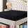 Utopia Bedding Spannbetttuch, weiche gebürstete Mikrofaser, Tiefe Taschen, einlauf- und lichtbeständig, pflegeleicht, nur 1 Spannbetttuch (Doppelbett, Schwarz)