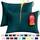 Utopia Bedding Premium 100% wasserdichter Kissenschutz mit Reißverschluss, King Size (2er-Set), Bettwanzen- und staubmilbenfeste Kissenbezüge mit Reißverschluss, Blaugrün
